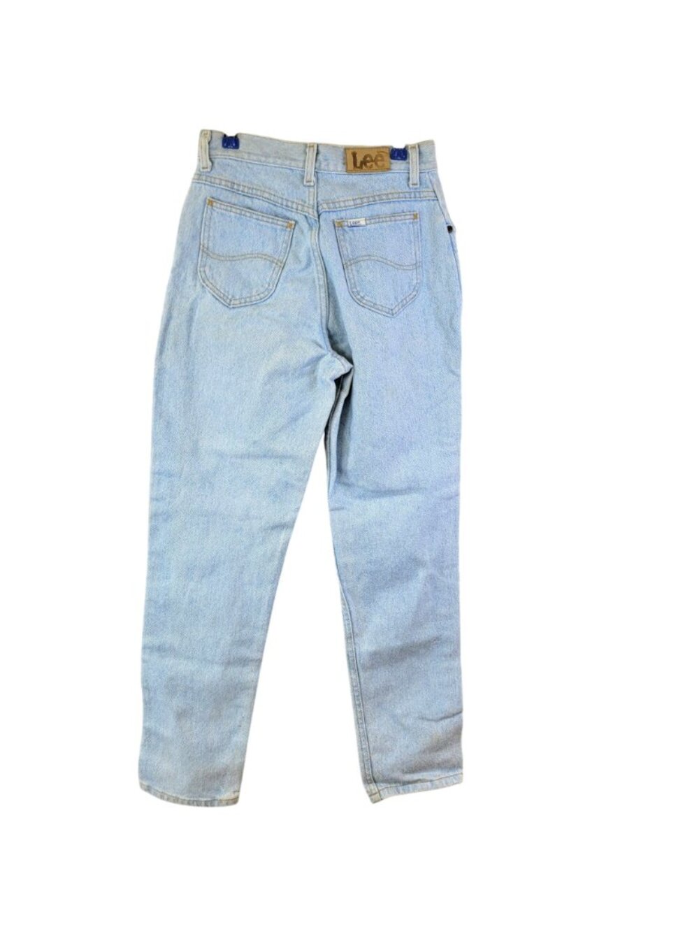 Lee Jeans 27 X 30 Vintage 90s Light Wash Denim High Rise Straight Leg Child 16 - Picture 2 of 16